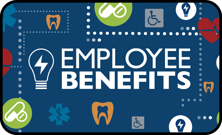 Chart showing employee benefits