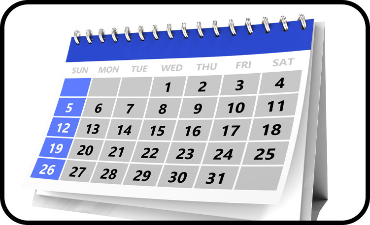 Illustration of calendar